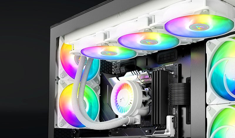 ARCTIC COOLING Liquid Freezer III 420 A-RGB (White) All-in-One CPU Water Cooler